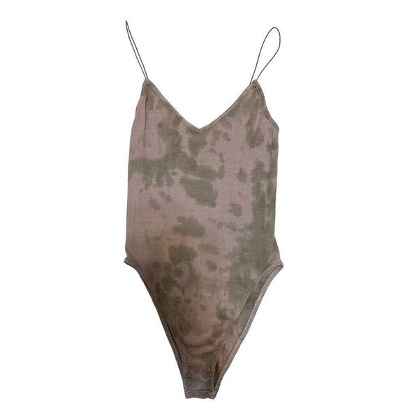 Urban Outfitters Tie Dye Bodysuit XS/S Purple Grey Festival Layering - Picture 1 of 9